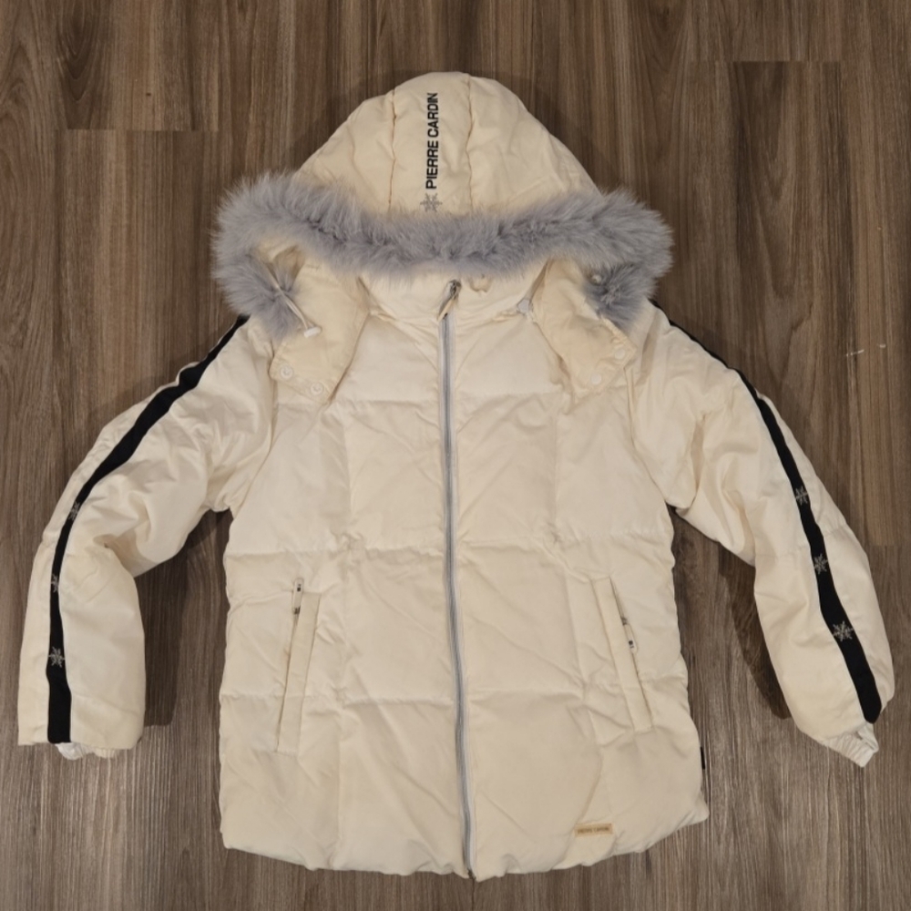 Vintage Rare Pierre Cardin Paris Ski Jacket With Fur Hood